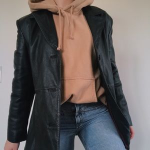 Oversized Leather Jacket